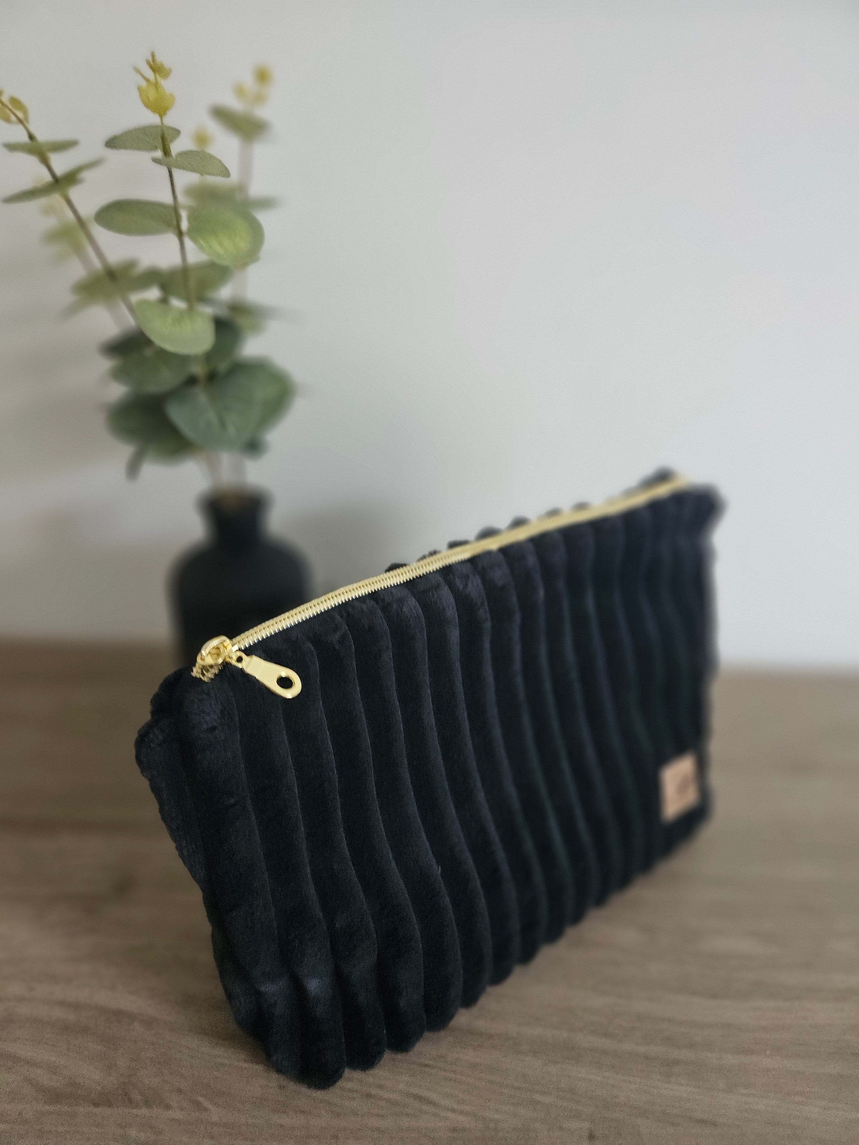 Trousse de toilette MANUKA - Noir/Fleurs