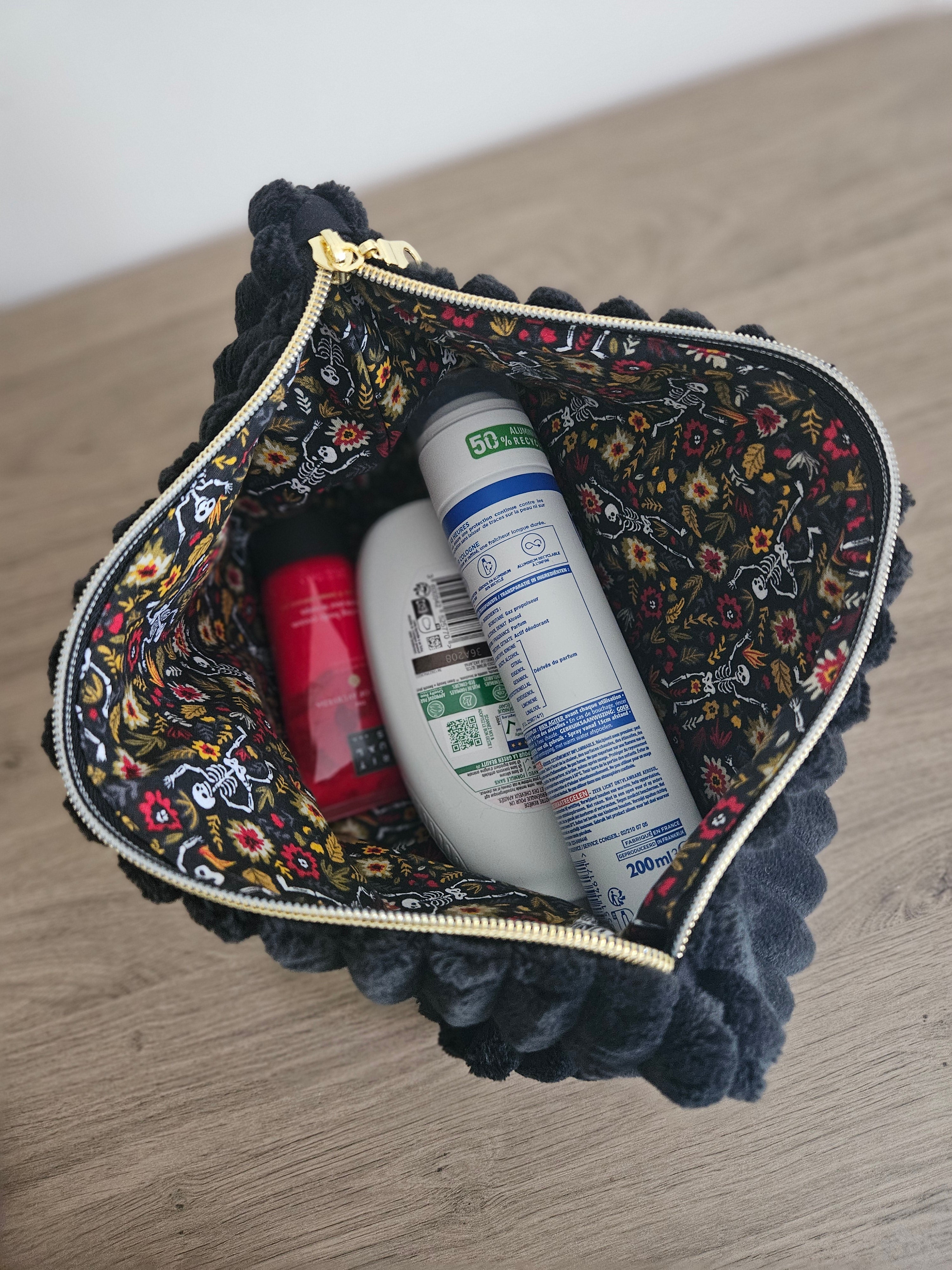 Trousse de toilette MANUKA - Noir/Skull