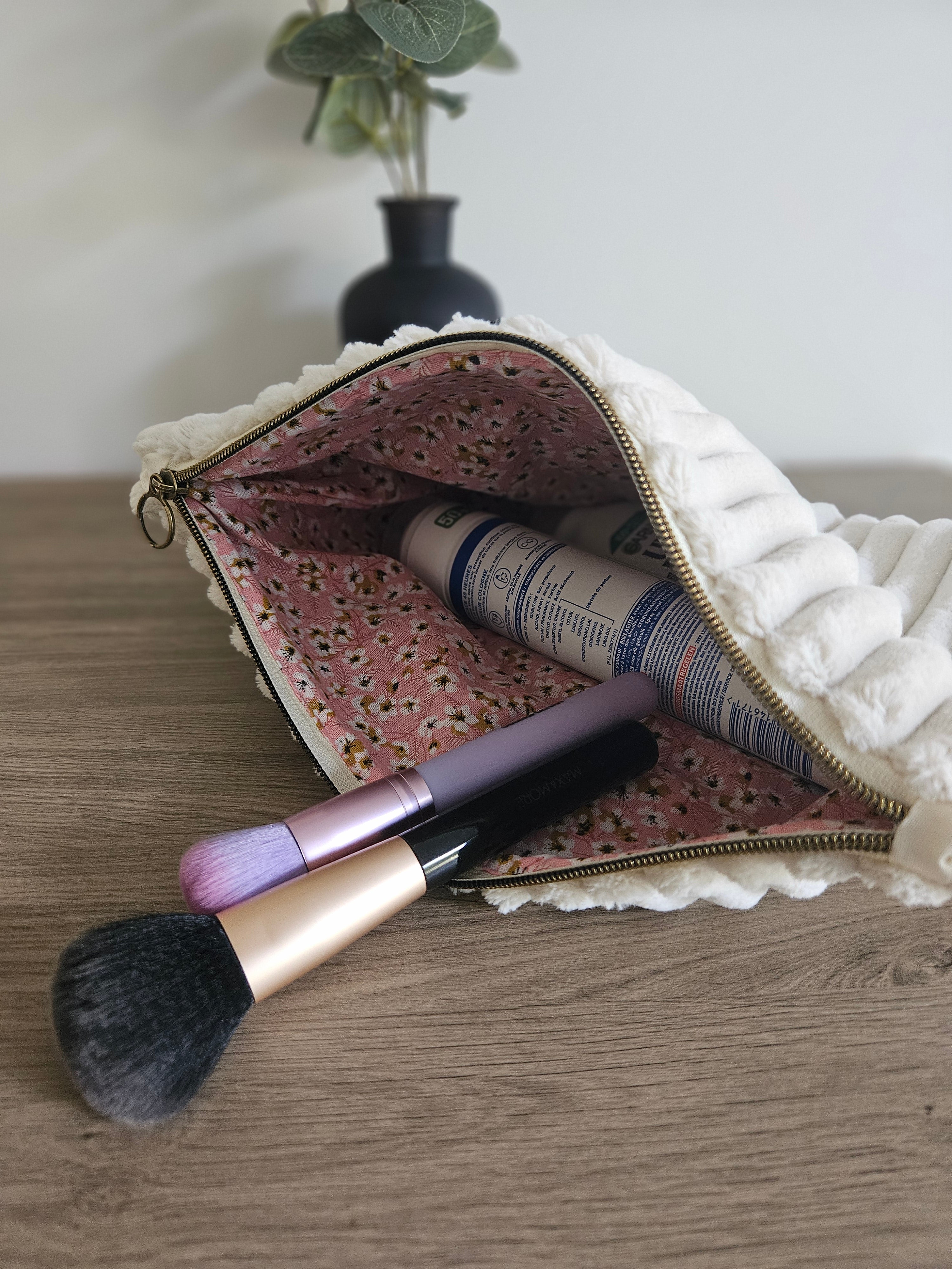 Trousse de toilette MANUKA - Blanc/Fleurs