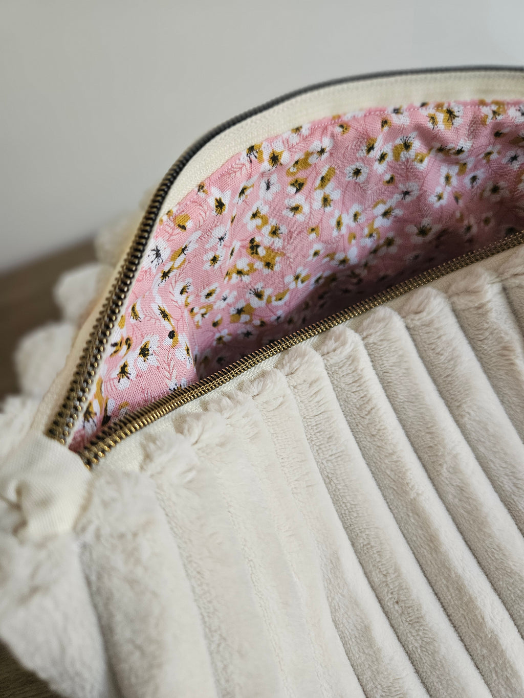 Trousse de toilette MANUKA - Blanc/Fleurs