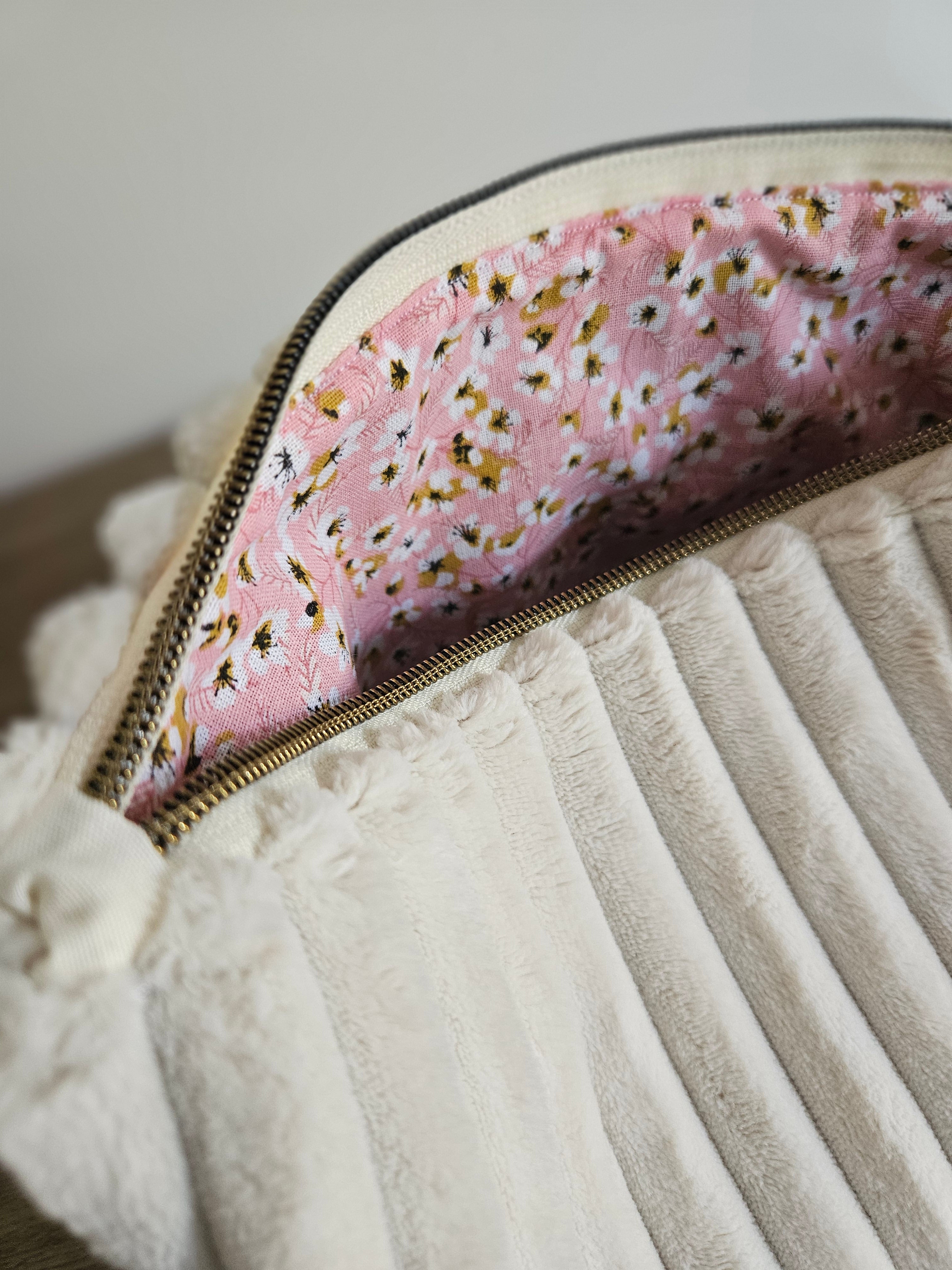 Trousse de toilette MANUKA - Blanc/Fleurs