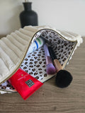 Trousse de toilette MANUKA - Blanc/Léopard